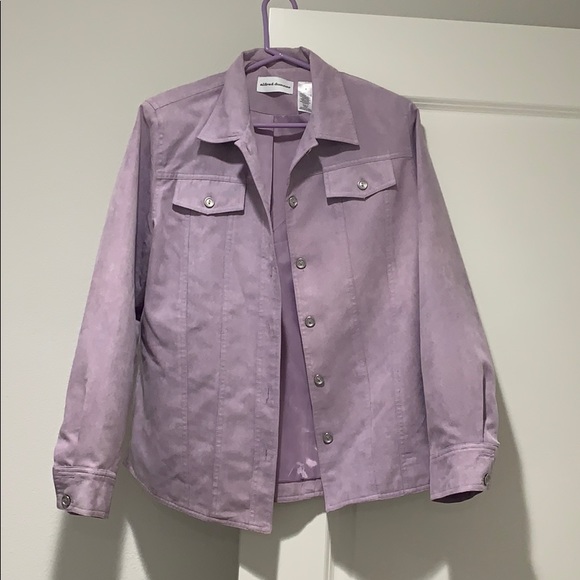lavender suede jacket